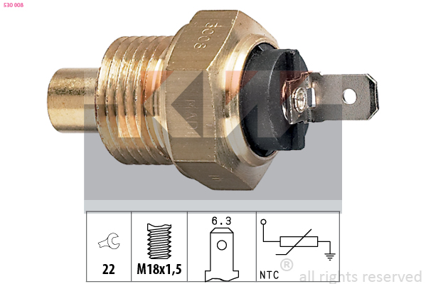 Senzor,temperatura lichid de racire 530 008 KW